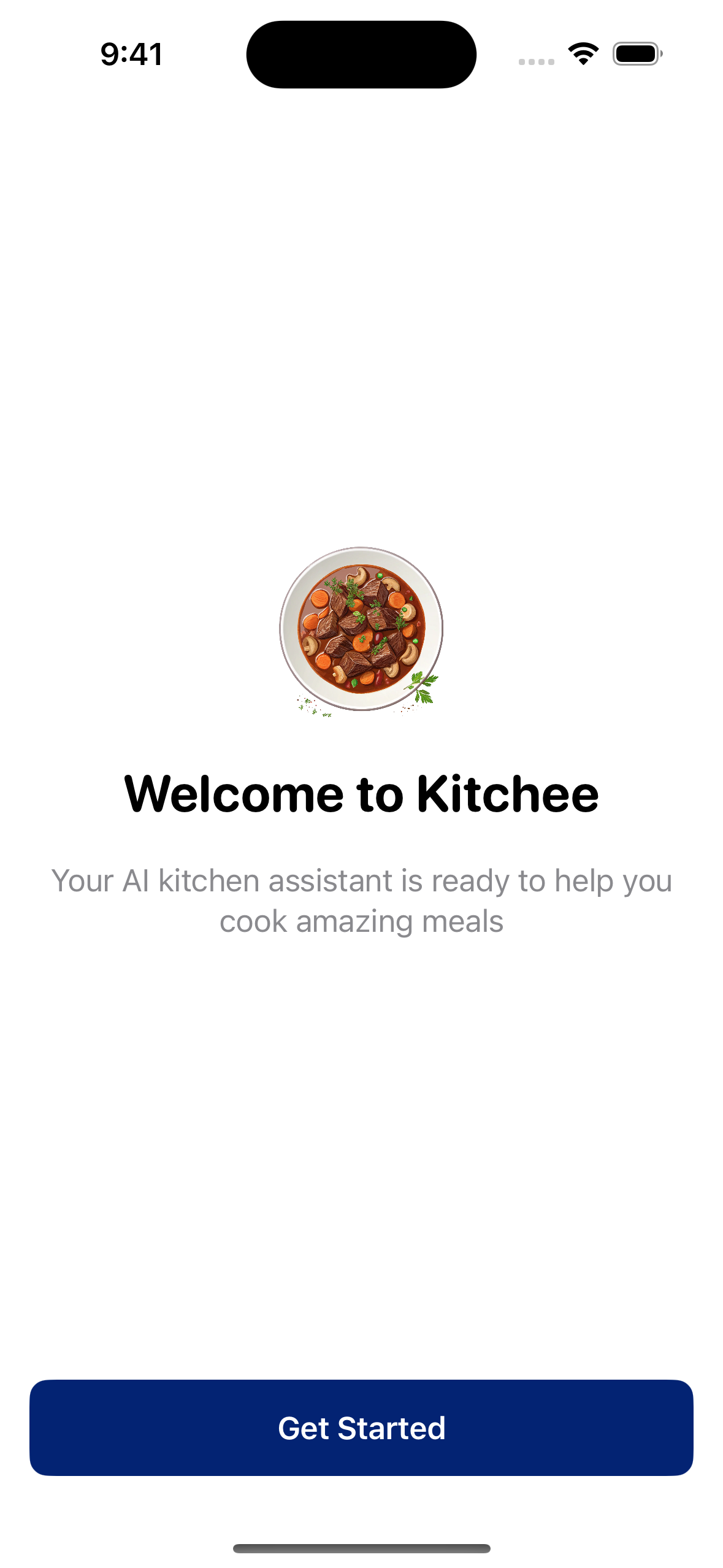 Kitchee App on iPhone